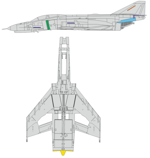 Mask F4E Phantom II Surface panels (MENG) EX956