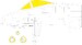 Mask A10C Thunderbolt II Canopy and wheels TFace (Academy) ex964