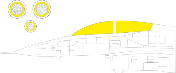 Mask F16D Fighting Falcon Block 30/40/50 Canopy and wheels (Kinetic) EX966