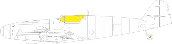 Mask Messerschmitt BF109K-4 Canopy And wheels TFace (Eduard) EX976