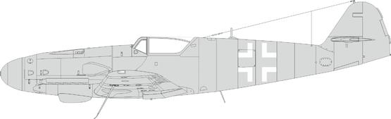Mask Bf109K national isignia (Eduard kit)  EX985