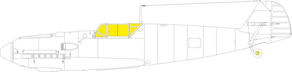 Mask Messerschmitt BF109E-4 TFace (Eduard) EX995