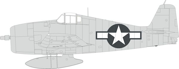 Mask F6F-3 Hellcat US National Insignia (Eduard) EX996