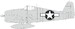 Mask F6F-3 Hellcat US National Insignia (Eduard) ex996