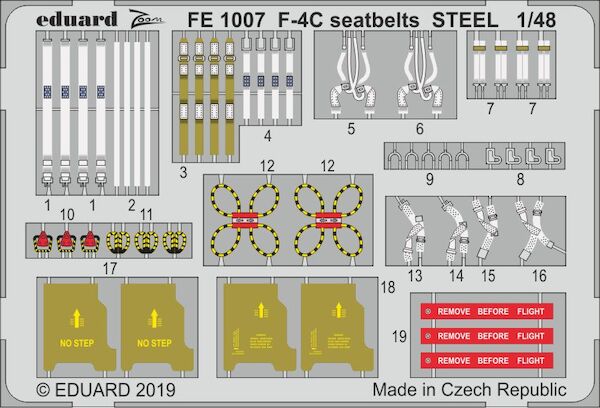 Detailset F4C Phantom Seatbelts (Academy)  FE1007