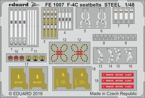 Detailset F4C Phantom Seatbelts (Academy) FE1007