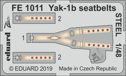 Detailset Yakovlev Yak1b Seatbelts (Zvezda)  fe1011