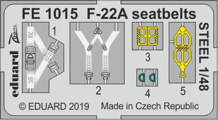 Detailset F22A Raptor Seatbelts (Hasegawa) FE1015