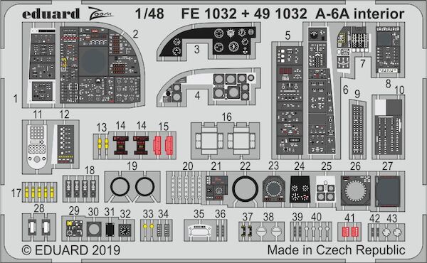 Detailset A6A Intruder Interior (Hobby Boss)  FE1032