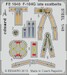 Detailset F104G Starfighter late seatbelts (Kinetic) FE1040