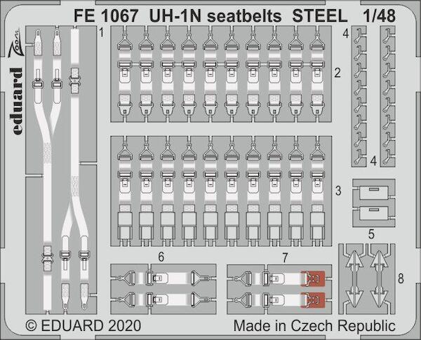 Detailset Bell UH1N Huey Seatbelts (KItty Hawk) FE1067