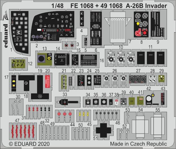 Detailset Douglas A26B Invader Interior (ICM)  FE1068