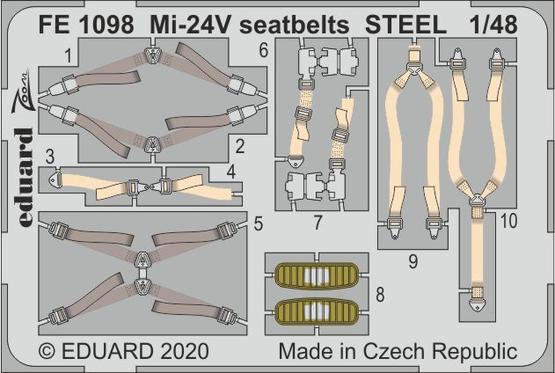 Detailset Mil Mi24 Hind Interior black (Mi35) (Zvezda) FE1098