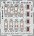 Detailset North-American B-25D Mitchell Seatbelts (Accurate Miniatures, Revell) FE1118