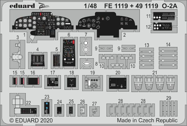 Detailset Cessna O2A Skymaster  Interior (ICM)  FE1119