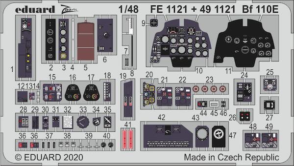 Detailset Messewrschmitt BF110E (Dragon) FE1121