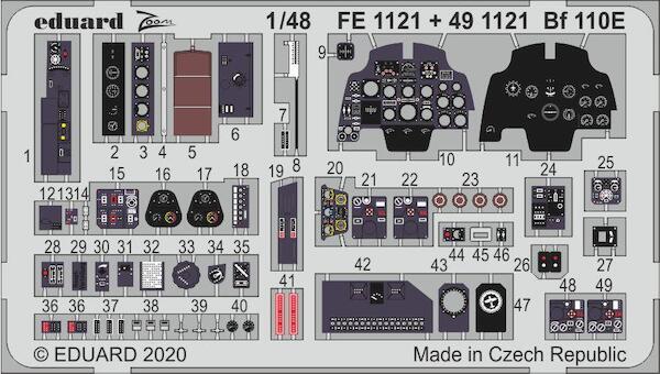 Detailset Messewrschmitt BF110E  (Dragon)  FE1121