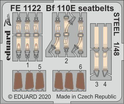 Detailset Messewrschmitt BF110E Seatbelts (Dragon)  FE1122