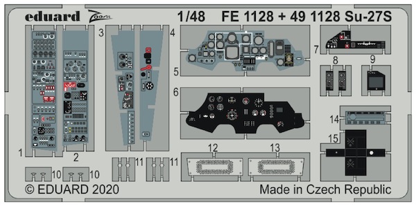 Detailset Sukhoi Su27S Interior (Kitty Hawk)  FE1128