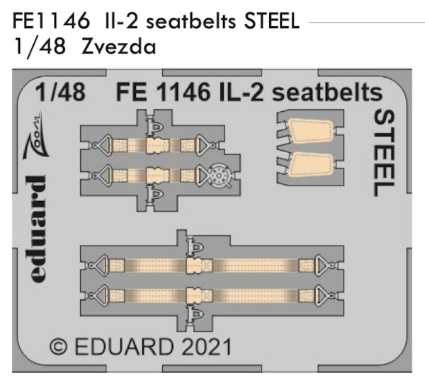 Detailset Ilyushin IL2 Seatbelts (Zvezda)  FE1146