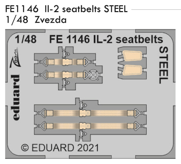 Detailset Ilyushin IL2 Seatbelts (Zvezda) FE1146