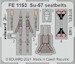 Detailset Sukhoi Su57 Felon Seatbelts (Zvezda) FE1153