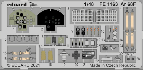 Detailset Arado Ar68F (Roden)  FE1163