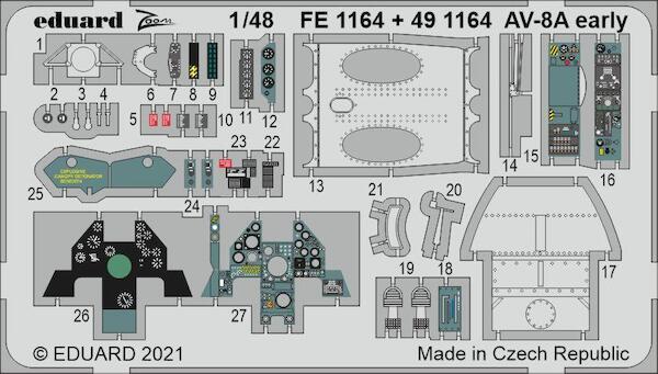 Detailset AV8B Harrier - early- (Kinetic) FE1164