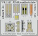 Detailset AV8B Harrier Seatbelts - Late- (Kinetic) FE1167