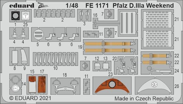 Detailset Pfalz DIIIa - Weekend- (Eduard) FE1171