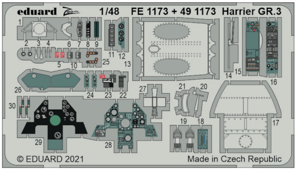 Detailset Harrier GR3 (Kinetic)  FE1173