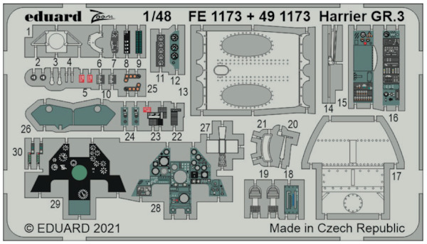 Detailset Harrier GR3 (Kinetic) FE1173