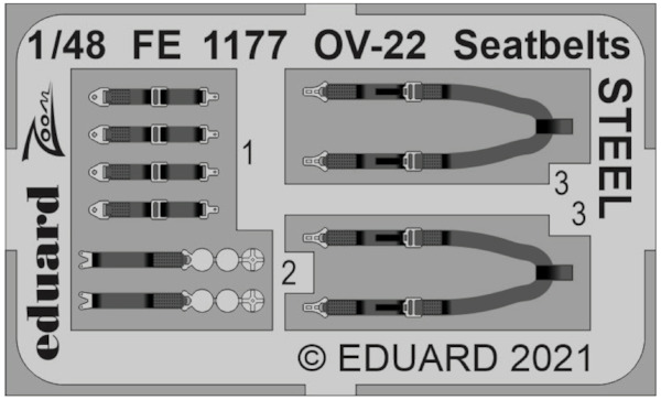 Detailset MV22 Osprey Seatbelts (Hobby Boss)  FE1177