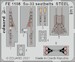 Detailset Sukhoi Su33 Flanker Seatbelts (Minibase) FE1186