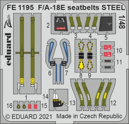 Detailset F/A18E Super Hornet Seatbelts (MENG)  FE1195