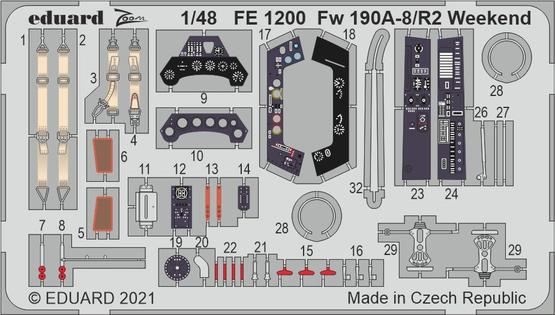 Detailset  Focke Wulf FW190A-8/R2 -Weekend- (Eduard)  FE1200