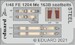 Detailset  Messerschmitt Me163B Komet seatbelts (Gaspatch) FE1204