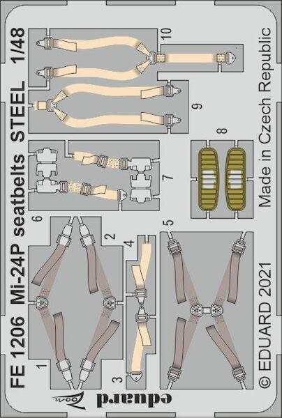 Detailset  Mil Mi24P Seatbelts (Zvezda)  FE1206
