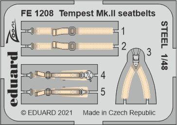 Detailset Hawker Tempest MKII  Seatbelts (Eduard)  FE1208