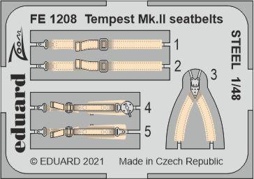 Detailset Hawker Tempest MKII Seatbelts (Eduard) FE1208