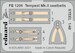 Detailset Hawker Tempest MKII  Seatbelts (Eduard) FE1208