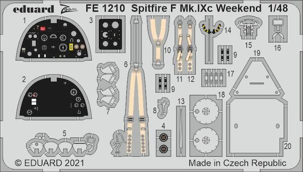 Detailset Spitfire F. MKIXc Weekend  (Eduard)  FE1210