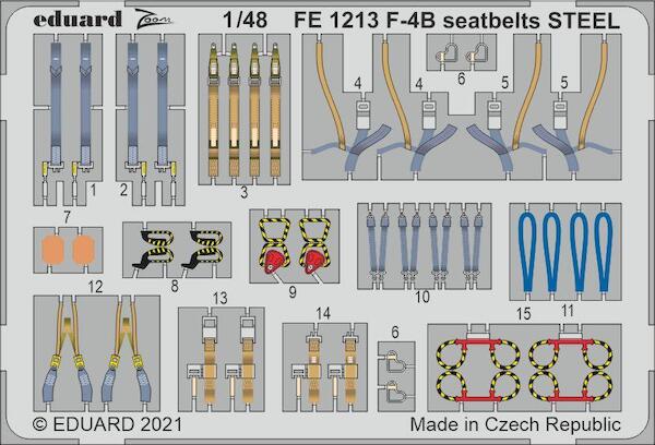 Detailset  F4B Phantom Seatbelts (Tamiya)  FE1213