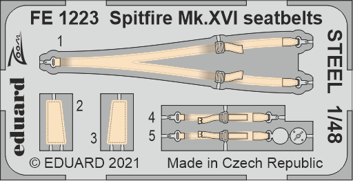 Detailset Spitfire MKXVI Seatbelts (Eduard)  FE1223