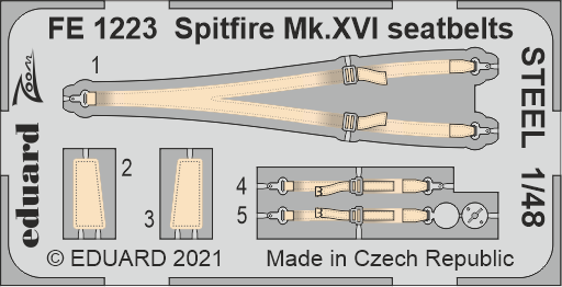 Detailset Spitfire MKXVI Seatbelts (Eduard) FE1223