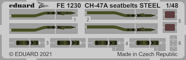 Detailset CH47A Chinook Seatbelts (Hobby Boss) FE1230