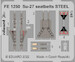 Detailset Sukhoi Su27 Flanker Seatbetls (Great Wall Hobby) FE1250