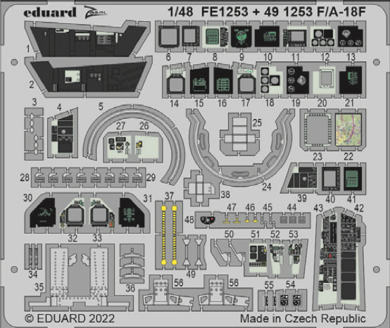 Detailset F/A18F Super Hornet Interior MENG)  FE1253