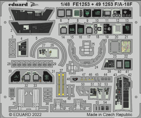 Detailset F/A18F Super Hornet Interior MENG) FE1253