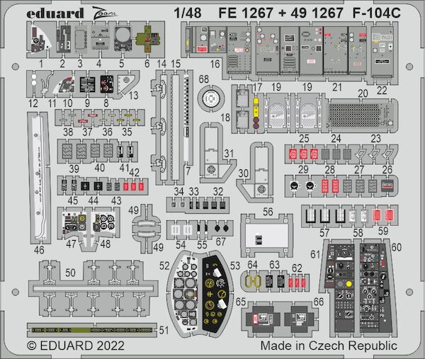 Detailset Lockheed F104C Starfighter Interior (Kinetic)  FE1267